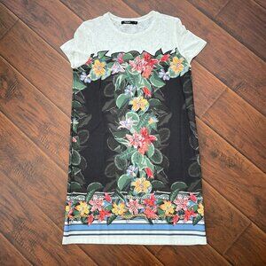 Desigual Natalie floral t-shirt Dress sz M